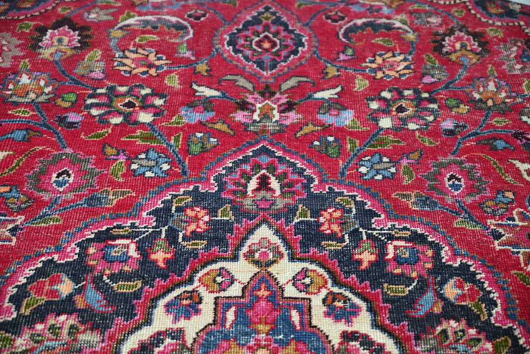 red Large rug 8' 4" x 8' 4"
