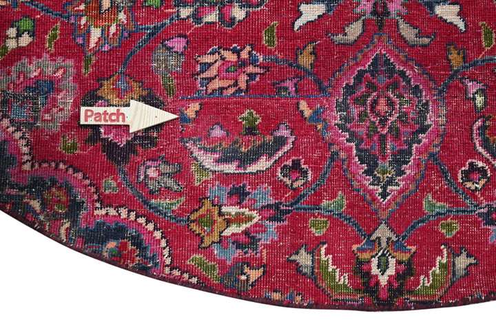 red Large rug 8' 4" x 8' 4"