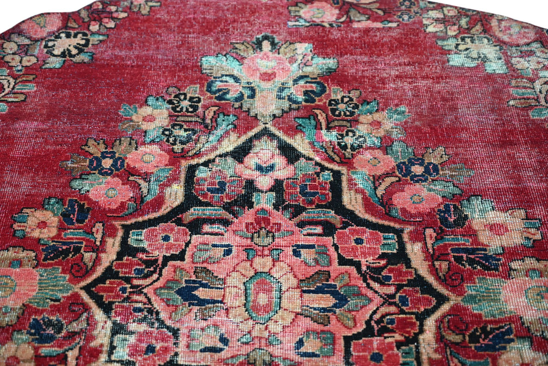 red Large rug 6' 7" x 6' 7"