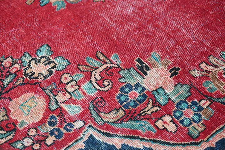 red Large rug 6' 7" x 6' 7"