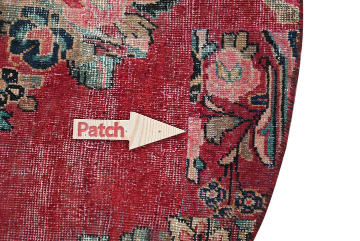 red Large rug 6' 7" x 6' 7"