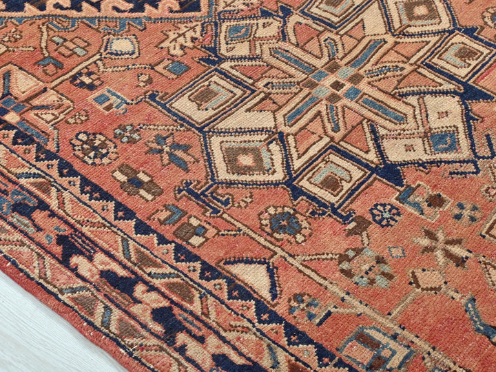 a large oriental rug on a wooden floor