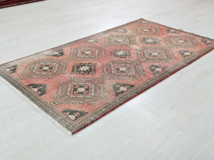 a rug is laying on the floor in a room