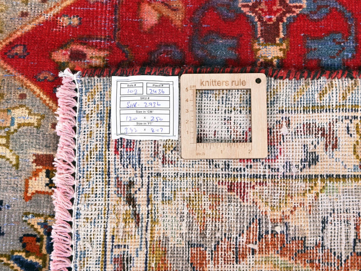a close up of a rug with a tag on it