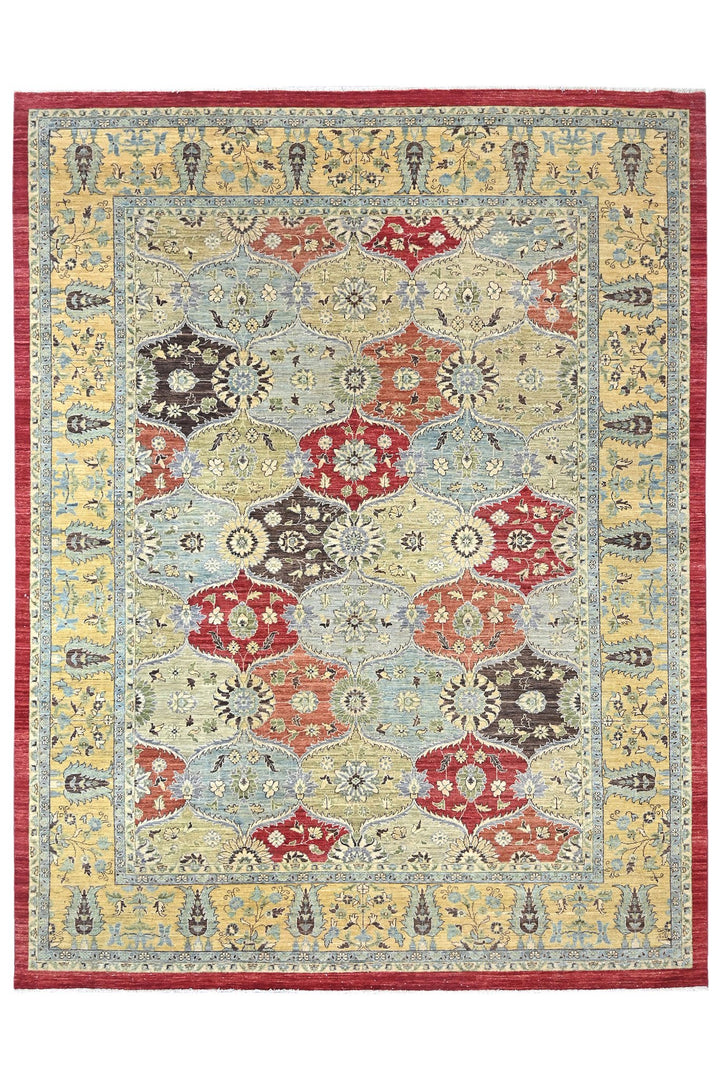 yellow Oversized rug 9' 1" x 11' 9"