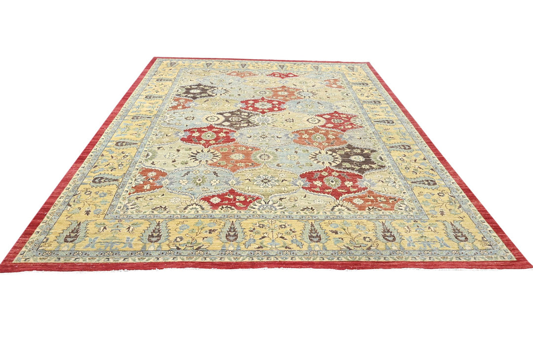 yellow Oversized rug 9' 1" x 11' 9"