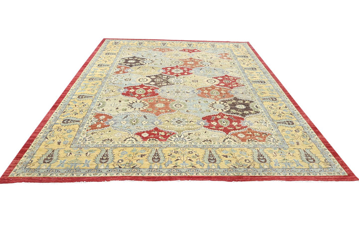 yellow Oversized rug 9' 1" x 11' 9"