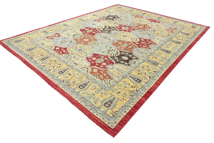 yellow Oversized rug 9' 1" x 11' 9"