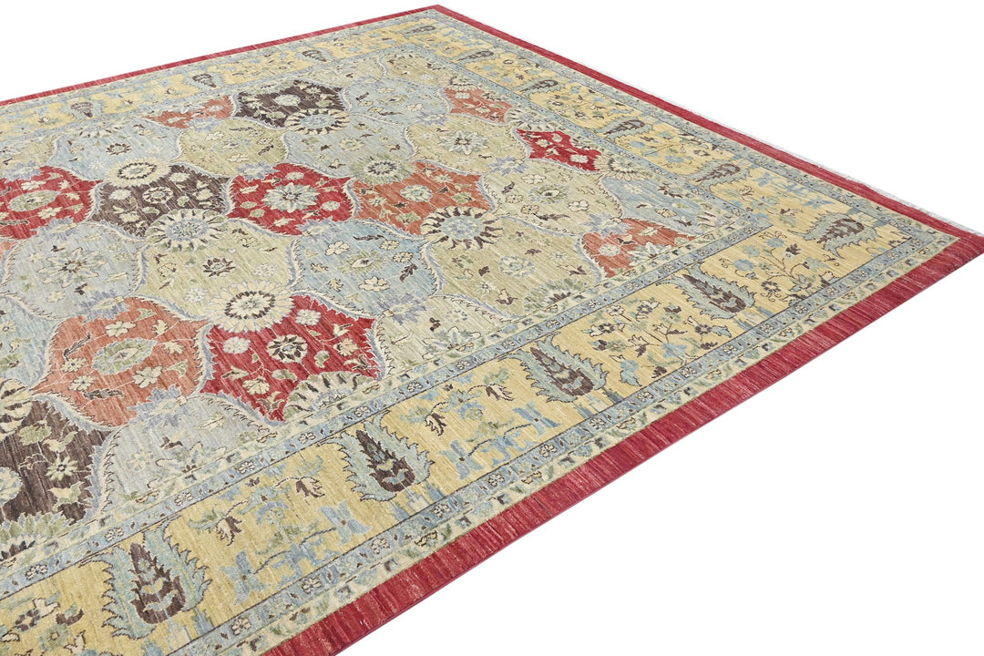 yellow Oversized rug 9' 1" x 11' 9"