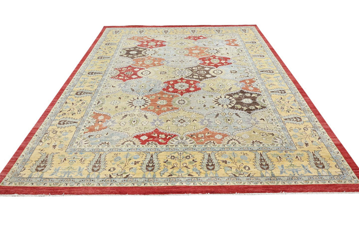 yellow Oversized rug 9' 1" x 11' 9"