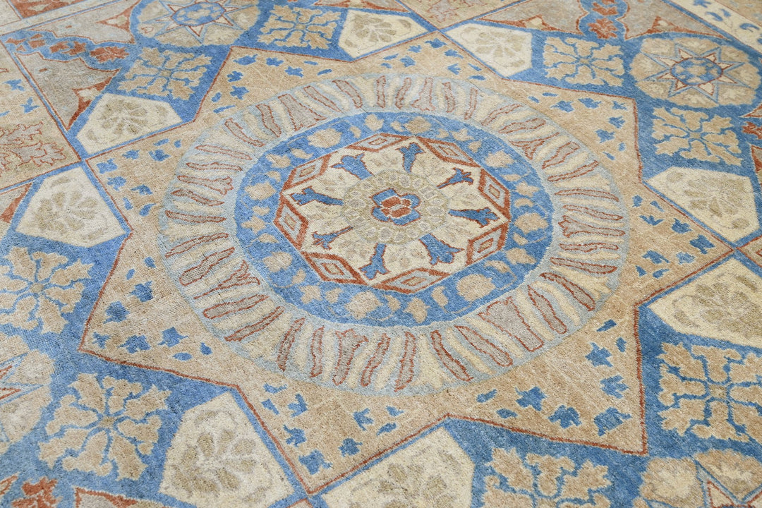 blue Oversized rug 10' 0" x 13' 7"