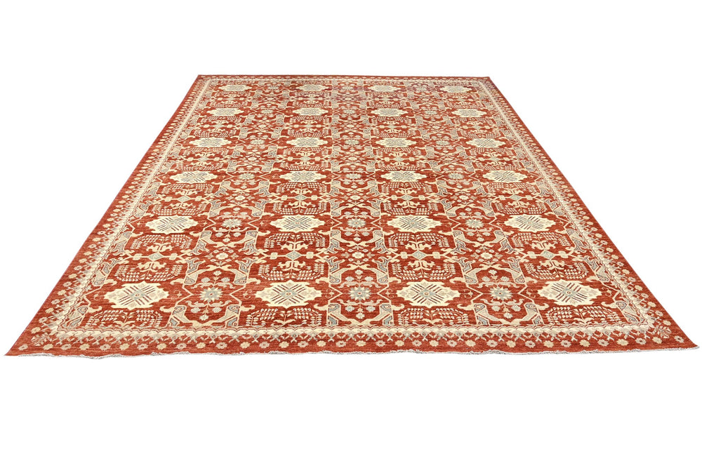 red Oversized rug 8' 10" x 12' 3"