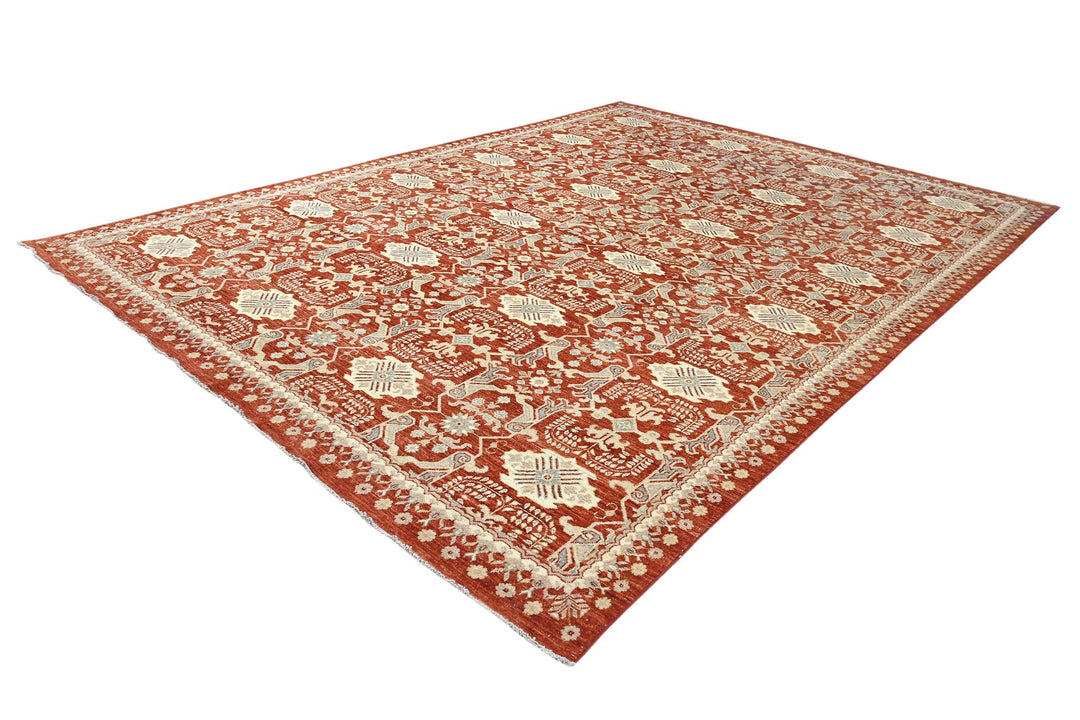 red Oversized rug 8' 10" x 12' 3"
