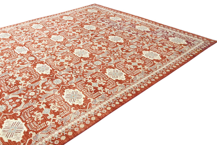red Oversized rug 8' 10" x 12' 3"