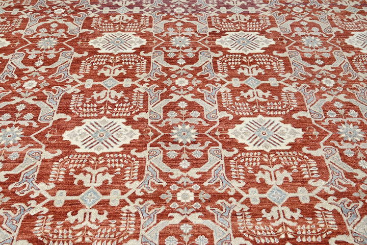 red Oversized rug 8' 10" x 12' 3"