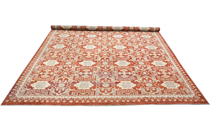 red Oversized rug 8' 10" x 12' 3"