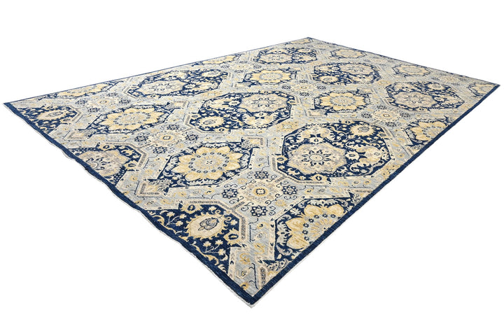 blue Oversized rug 8' 7" x 13' 0"