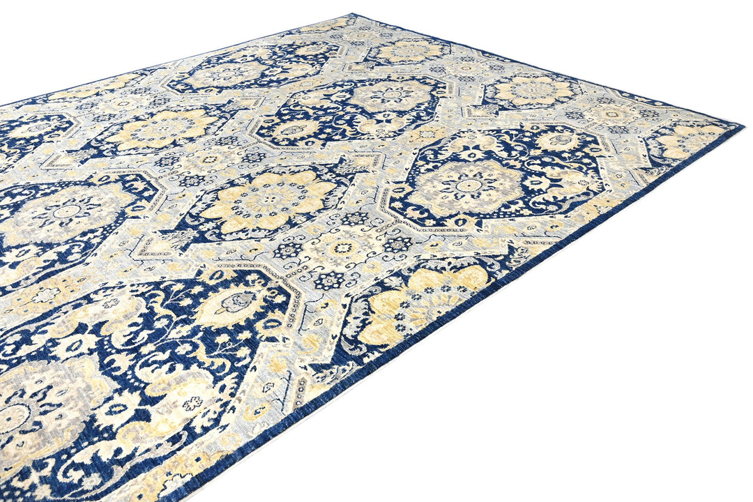 blue Oversized rug 8' 7" x 13' 0"