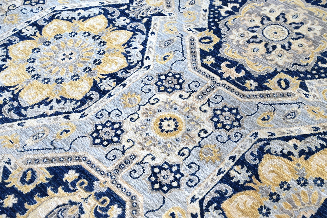 blue Oversized rug 8' 7" x 13' 0"