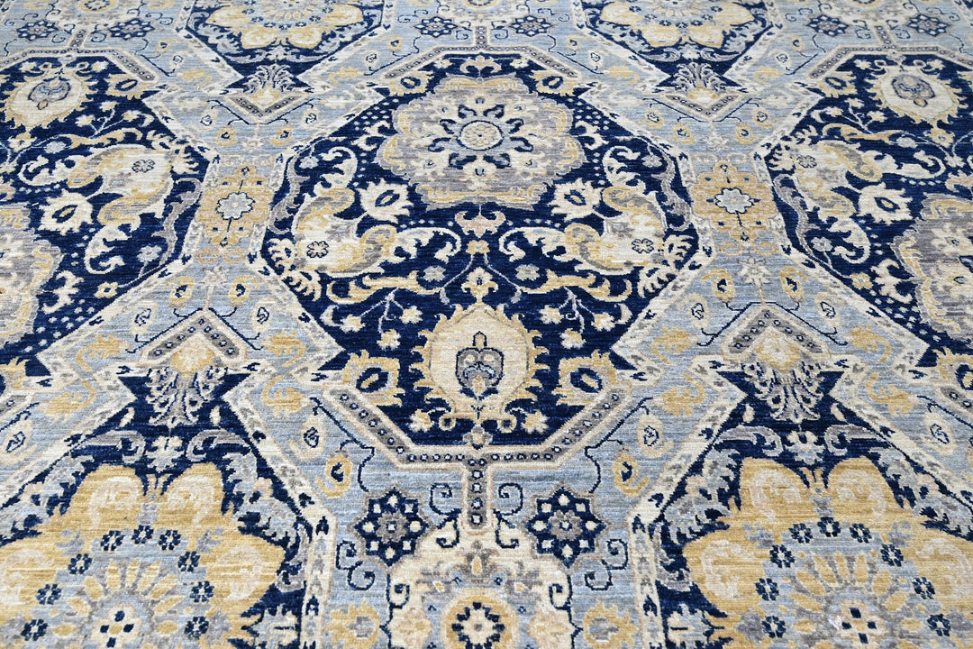 blue Oversized rug 8' 7" x 13' 0"
