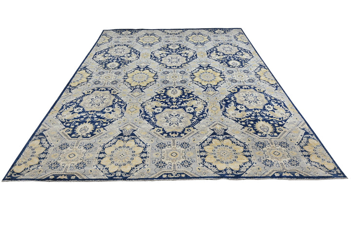blue Oversized rug 8' 7" x 13' 0"