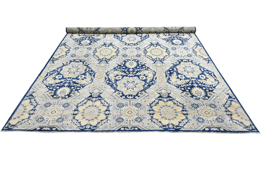 blue Oversized rug 8' 7" x 13' 0"