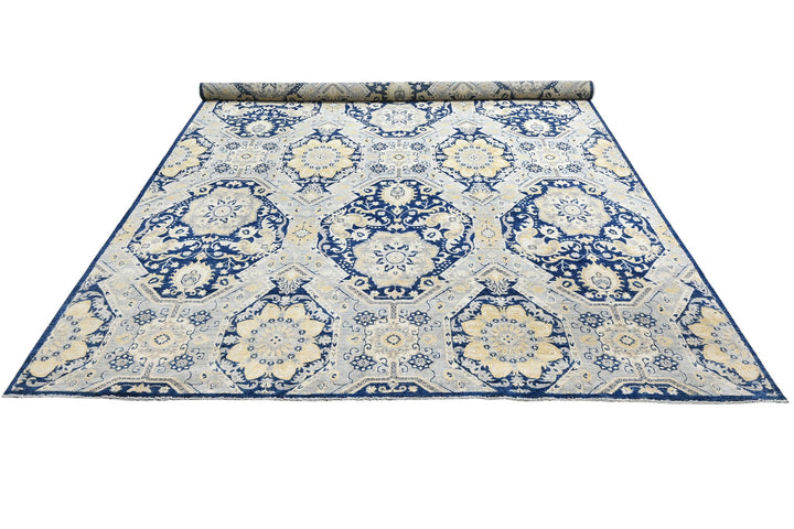 blue Oversized rug 8' 7" x 13' 0"