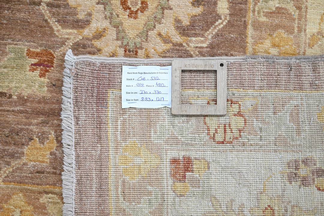 brown Oversized rug 8' 10" x 12' 2"