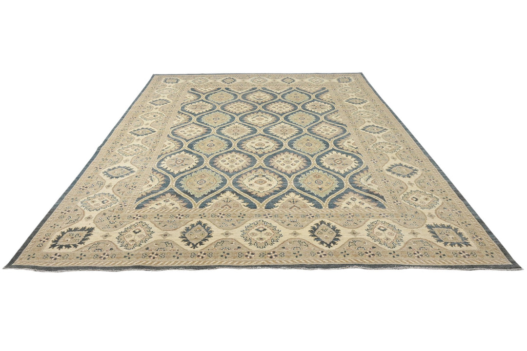 blue Oversized rug 9' 2" x 11' 10"