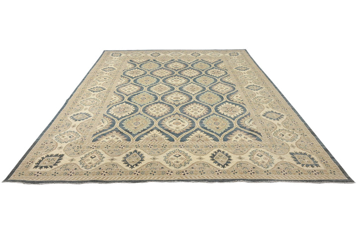 blue Oversized rug 9' 2" x 11' 10"