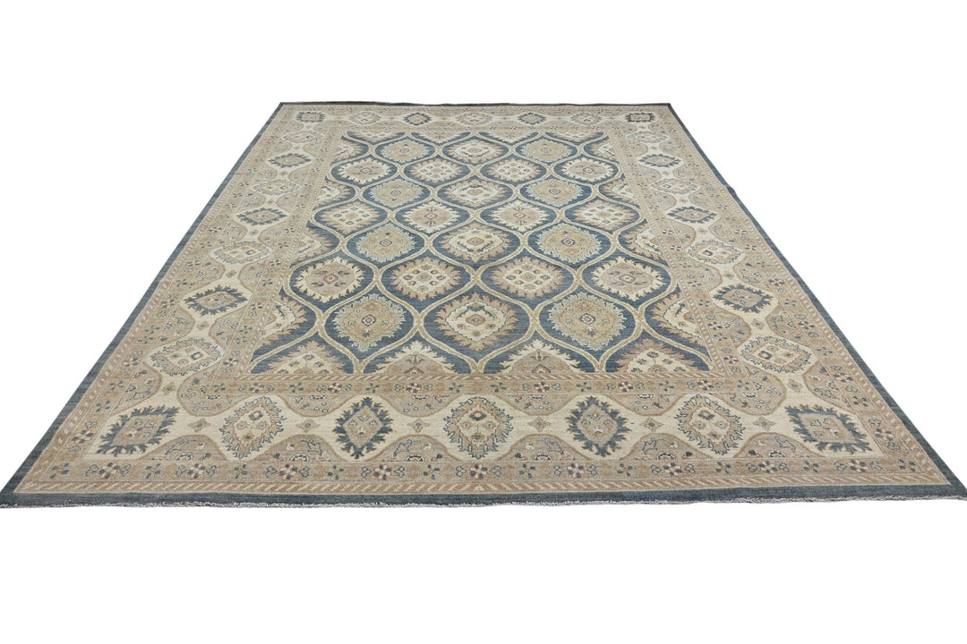 blue Oversized rug 9' 2" x 11' 10"