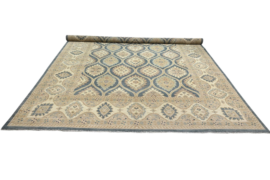 blue Oversized rug 9' 2" x 11' 10"