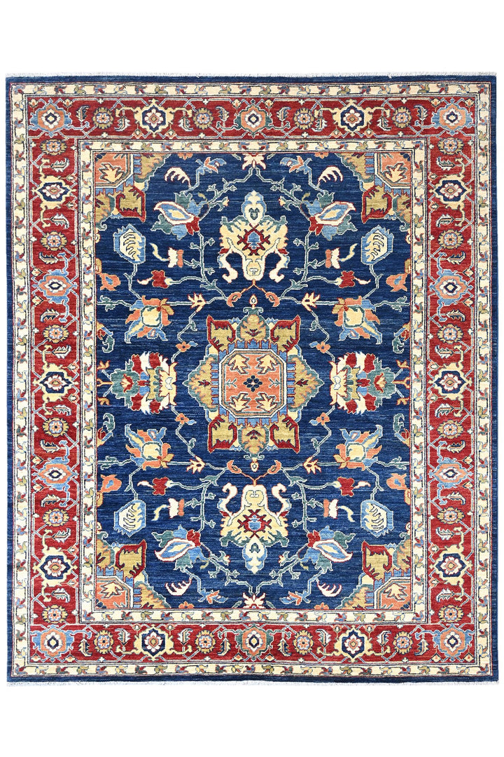 blue Large rug 8' 0" x 9' 11"