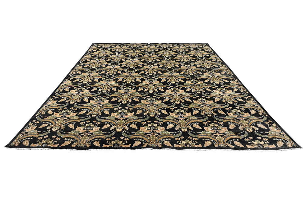 black Oversized rug 9' 1" x 11' 7"