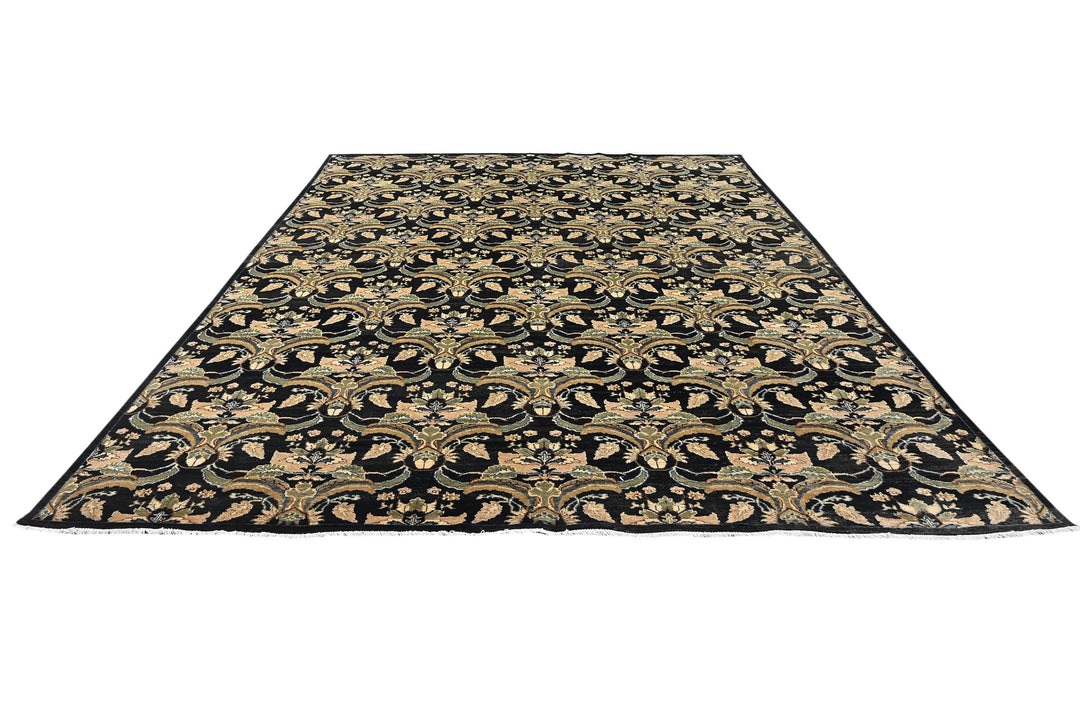 black Oversized rug 9' 1" x 11' 7"