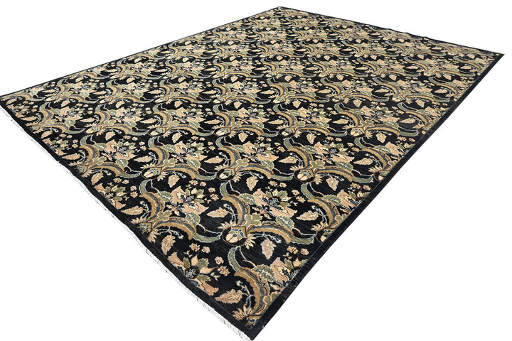 black Oversized rug 9' 1" x 11' 7"