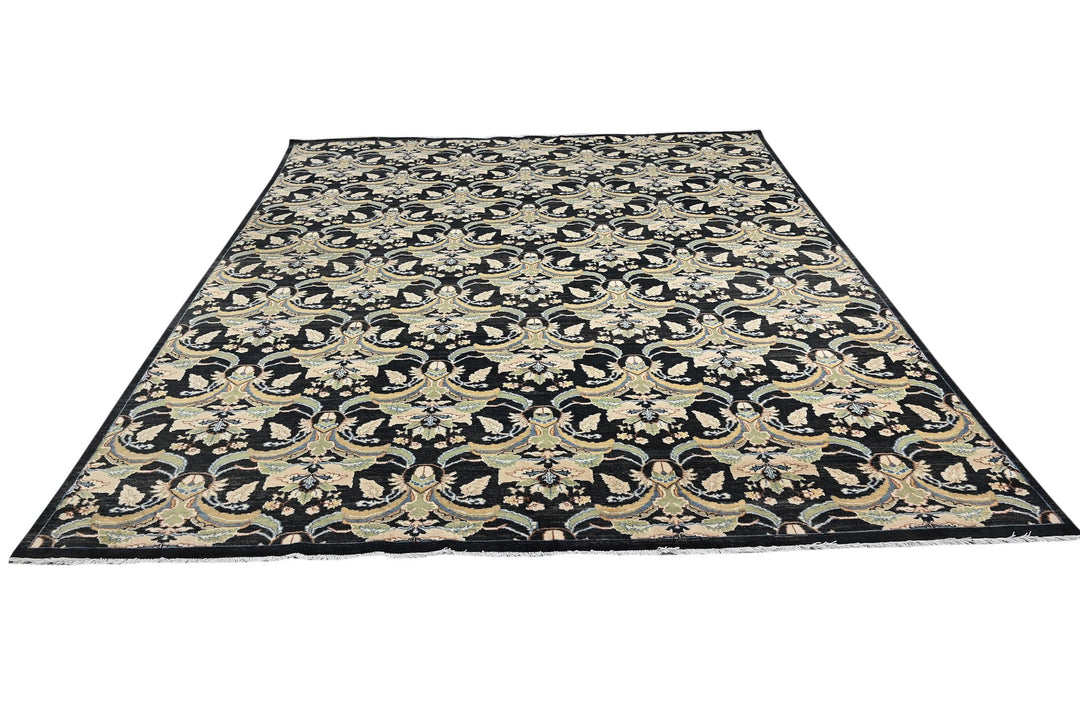 black Oversized rug 9' 1" x 11' 7"