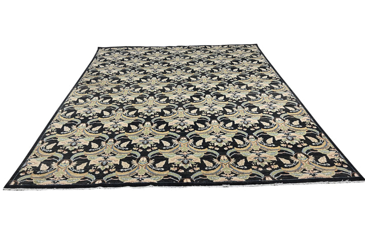 black Oversized rug 9' 1" x 11' 7"