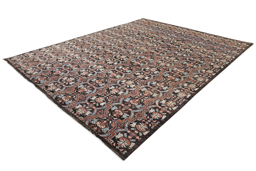 brown Large rug 8' 0" x 10' 4"