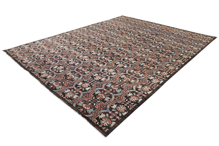 brown Large rug 8' 0" x 10' 4"
