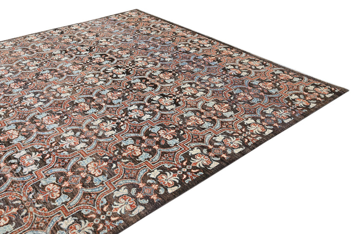 brown Large rug 8' 0" x 10' 4"