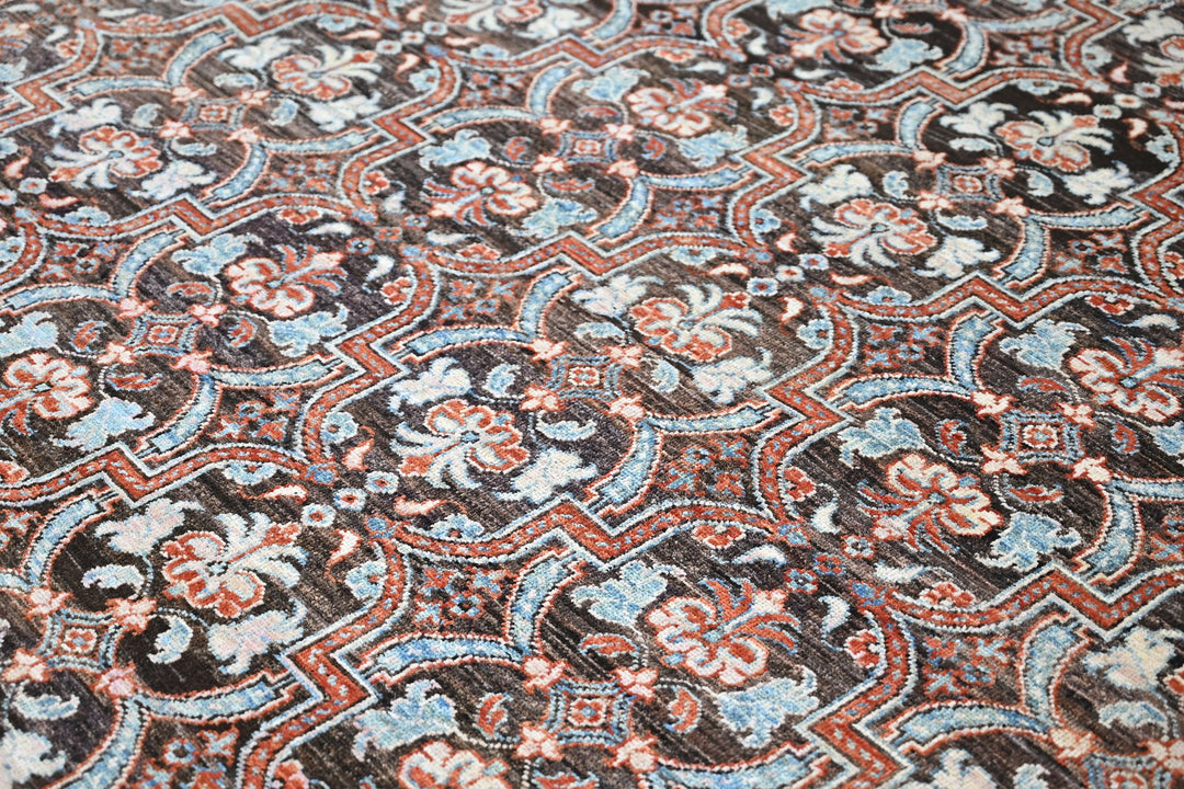 brown Large rug 8' 0" x 10' 4"