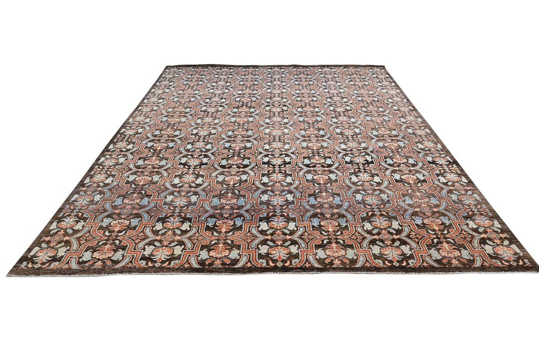brown Large rug 8' 0" x 10' 4"