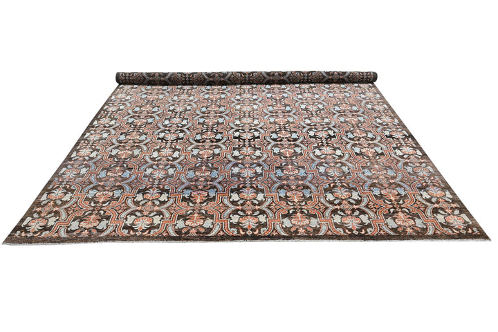 brown Large rug 8' 0" x 10' 4"