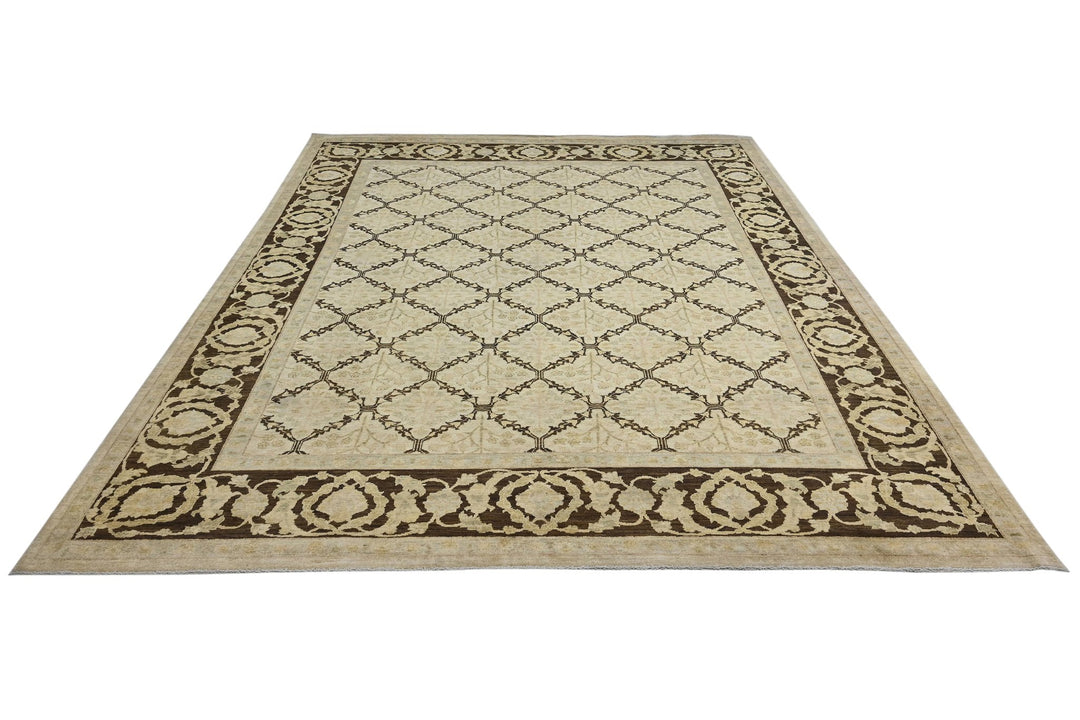 brown Large rug 8' 1" x 10' 4"
