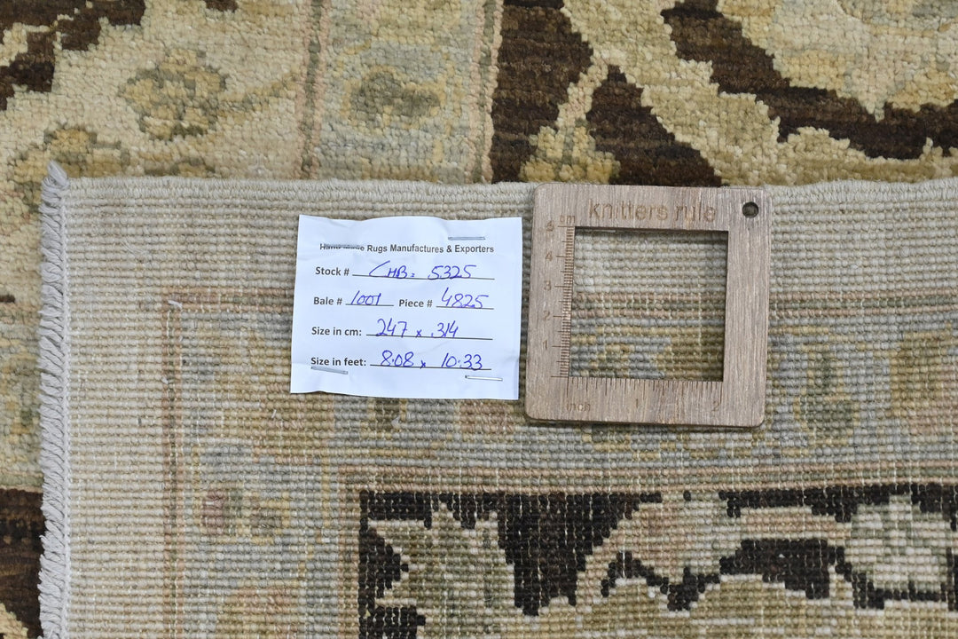brown Large rug 8' 1" x 10' 4"