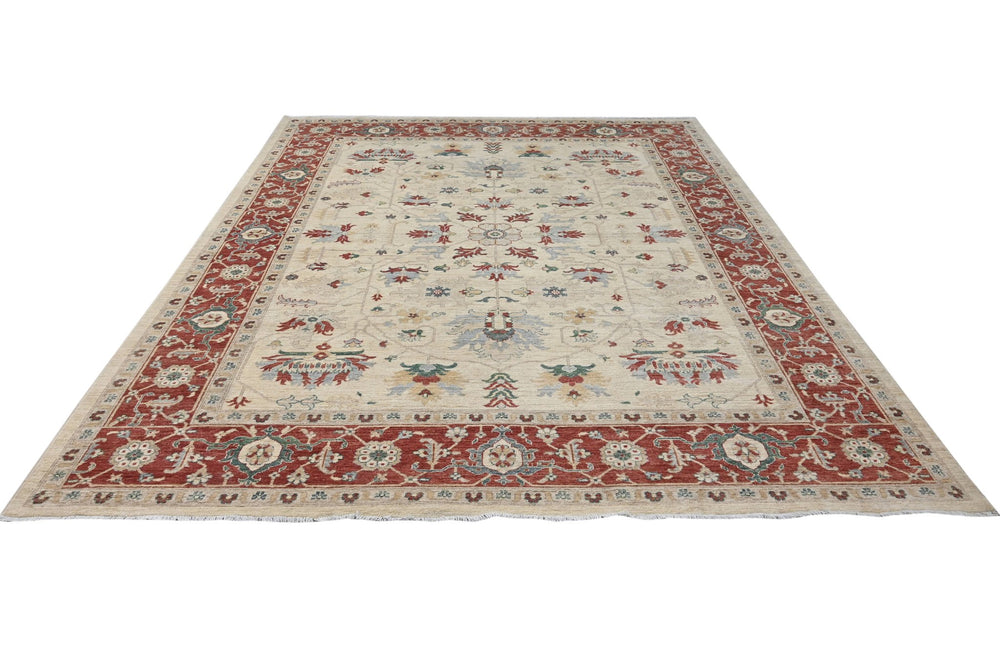 white Large rug 8' 1" x 9' 11"