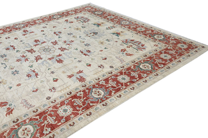 white Large rug 8' 1" x 9' 11"