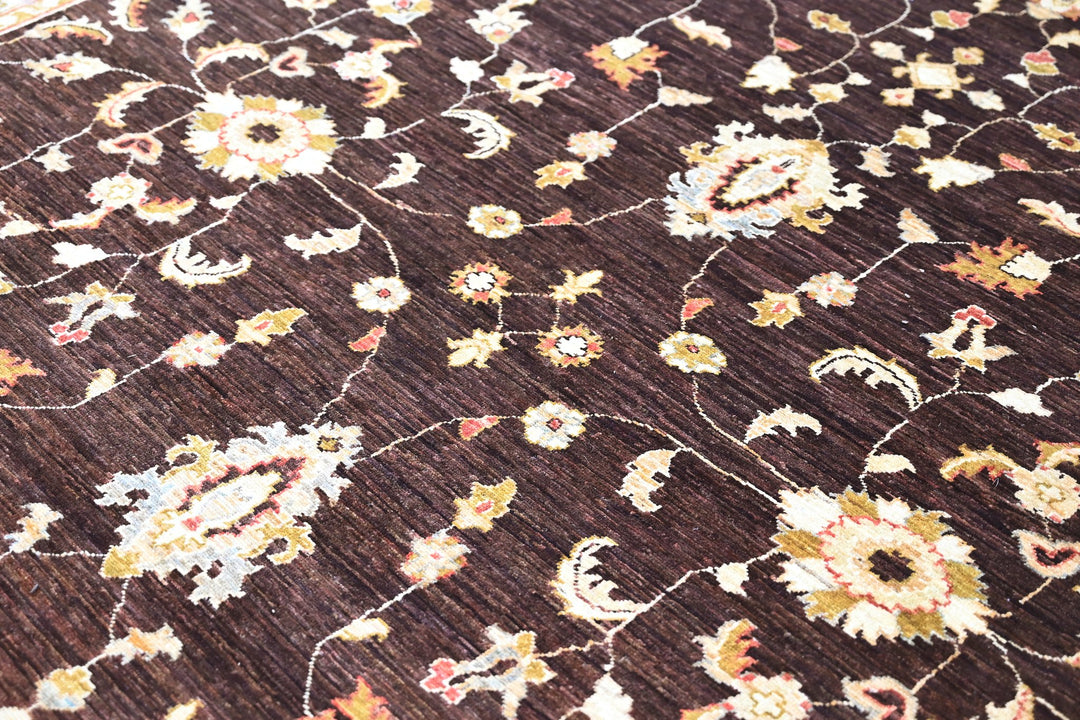 brown Large rug 8' 2" x 11' 3"
