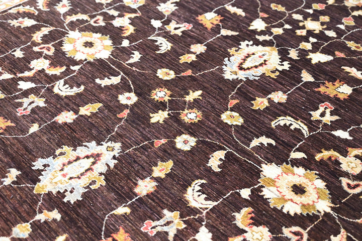 brown Large rug 8' 2" x 11' 3"